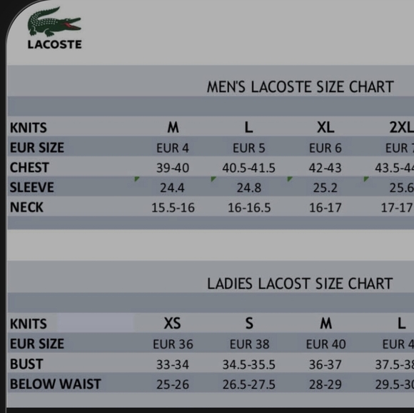 Lacoste Striped V Neck Shirt Sz XS - Picture 6 of 6